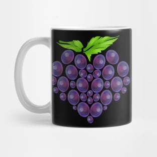 Vitis Vine of Berries In Heart Shape - Vegetarian - Go Vegan Mug